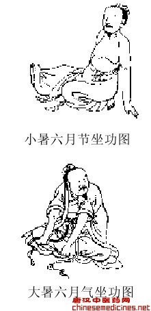 小暑大暑坐功图